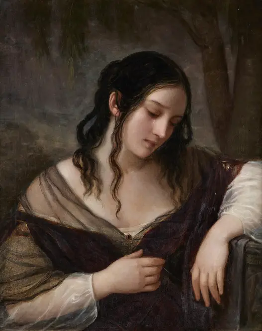 Die Traurigkeit (1841) by Natale Schiavone